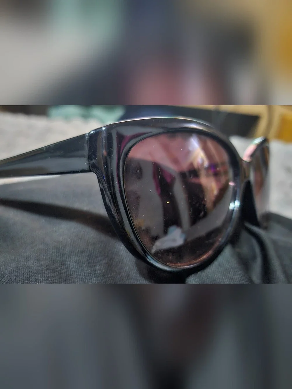 Betsey Johnson Bestsyville Designer Black Sunglasses with Pink Logo